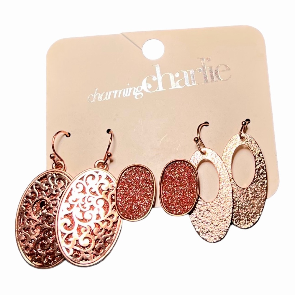 Charming Charlie Earrings Set of 3